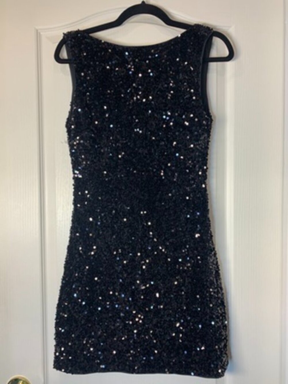 Princess Polly Black Sequin Party Dress NWT Mini Cocktail Club Dress US 6